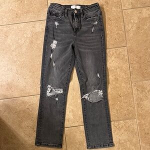 Vervet Distressed Grey Jeans